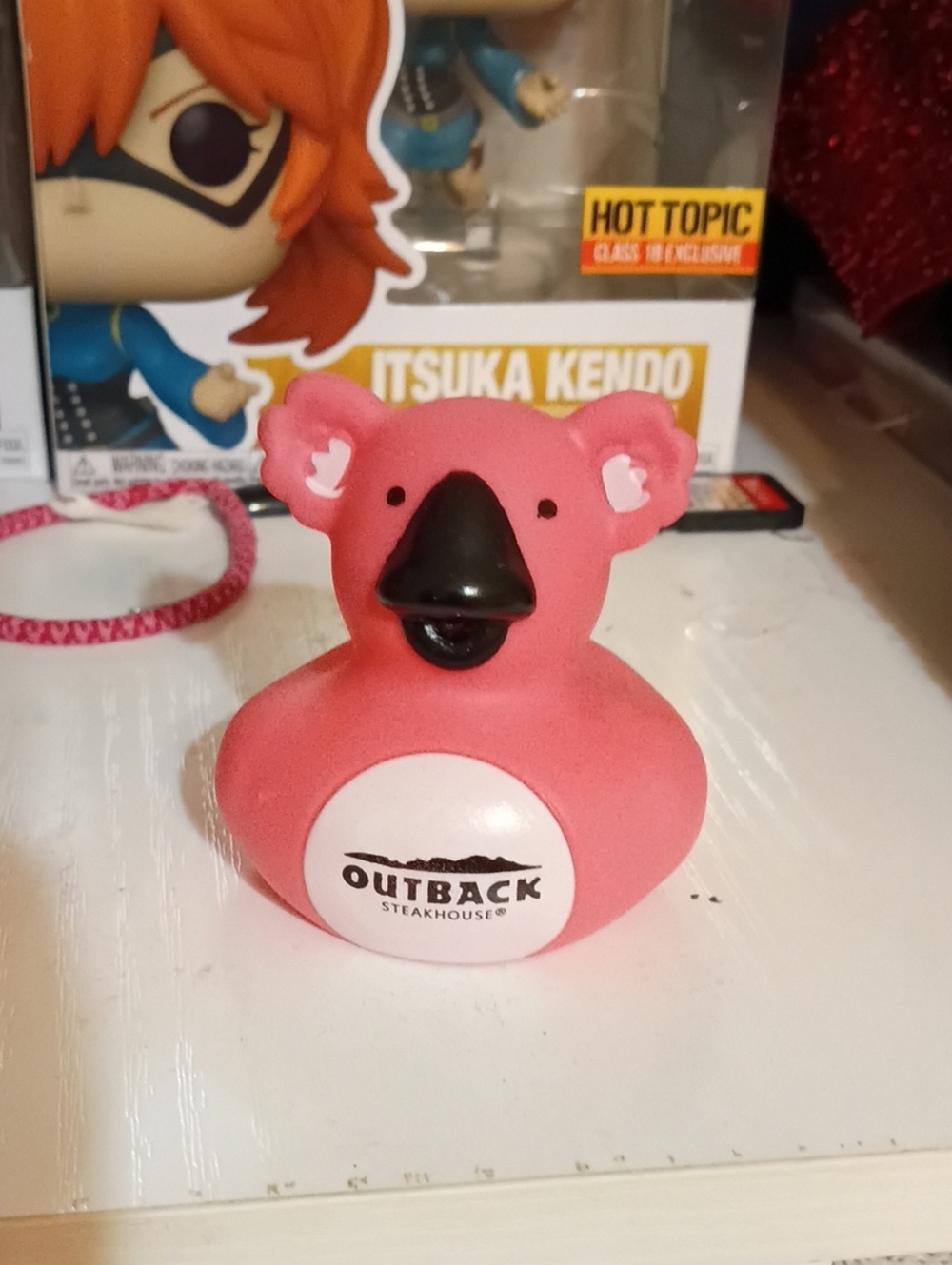 Outback Steakhouse Pink Koala Duck Collectible